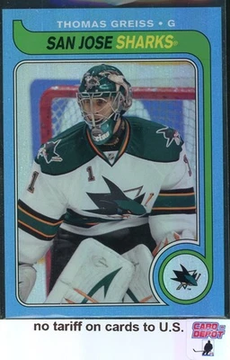 2008-09 O-Pee-Chee 79-80 Retro Rainbow #206 Thomas Greiss 025/100 - Image 1 of 2