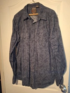 Roper Western Brush or Dress Shirt Men’s Gray XL Long Sleeves Button Down Shirt - Picture 1 of 4