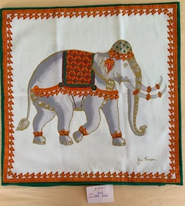 Jim Thompson Pillow Cover 15”x15” Fine Cotton Elephant Theme NEW WITH TAGS - Picture 1 of 9