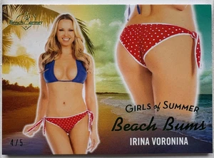Tarjeta de culo 2025 Benchwarmer Girls of Summer Irina Voronina Beach Bums/5 - Imagen 1 de 2