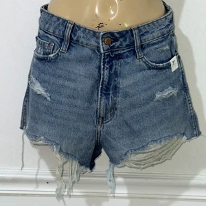 NWT Womens Arizona Jeans Vintage Comfort Mom Short Stretch Distress Denim Size 9 - Picture 1 of 9