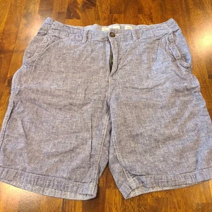 Pantalones Cortos Lucky Brand Para Hombre Talla 32 Azul Lino Cambray Chino Sábado Elástico - Imagen 1 de 12