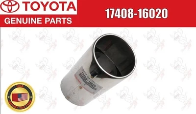 Punta de escape de extensión de tubo de escape Toyota OEM 17408-16020 2004-09 Foto 1 de 4
