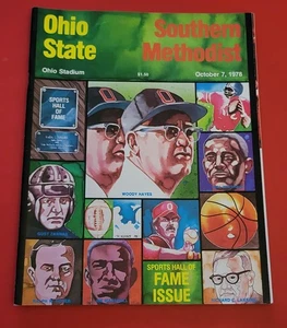 1978 Ohio State Buckeyes vs Southern Methodist Football Program Woody Hayes - Picture 1 of 2