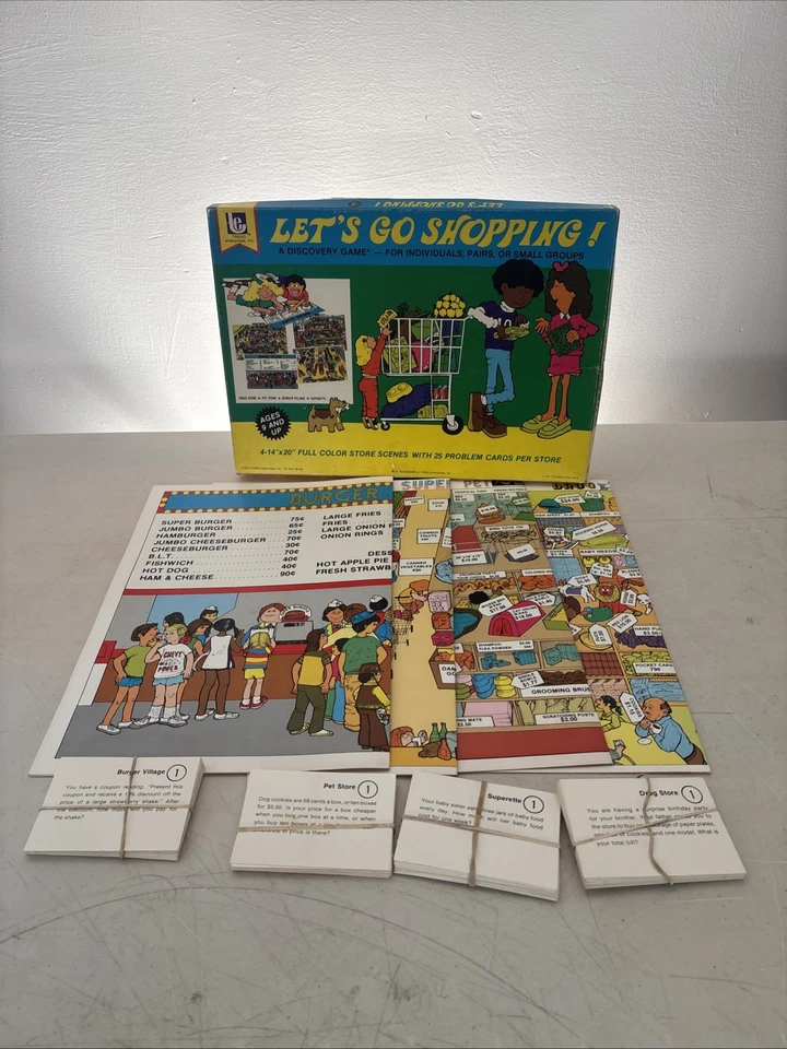 Vintage "Let's Go Shopping" Game by Trend Enterprises - 1977 Edition Educational - Image 1 of 4