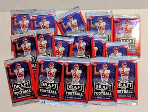 Lot of (16) 2023 Leaf Draft Football Factory Sealed Packs. Maye, Cj, Nix RC!!! - Bild 1 von 2