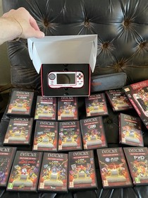 Evercade Original Console in box with cords 16 games Oliver Twins Atari Lynx