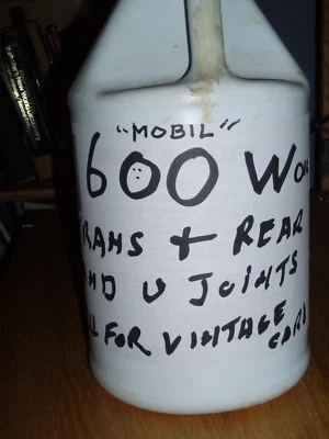 NUEVO 600 WT ACEITE PARA Vintage Mobile Oil completo I GAL JOG. PARA COCHES 1900 - 1949 Foto 1 de 2
