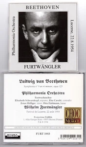 Beethoven - Symphony No. 9, Furtwangler 1954 Lucerne recording, Tahra 1994 CD - Bild 1 von 1