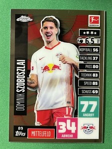 2020 Topps Chrome Match Attax Bundesliga Dominik Szoboszlai 89 RB Leipzig 