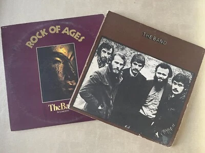 The Band Self Titled & Rock of Ages 2 LP Set Vintage Capitol Vinyl Record Albums - Image 1 of 4