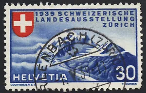 01890 Switzerland Scott #252 Zurich Mountains used, SOTN CDS handstamp cancel - Picture 1 of 1