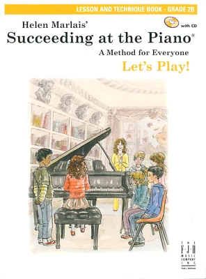 Succeeding At The Piano Lesson & Technique Book Grade 2B w CD Marlais Waltz Bass - Image 1 of 4