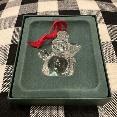 Waterford Cristal Adorno Irlanda Muñeco de Nieve Coleccionable Navidad Foto 1 de 4