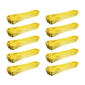 10 Pack 2" x 6ft Twisted Eye Web Sling Lifting Strap Industrial 3100 lbs - Picture 1 of 7