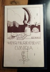 Wien - Wiener pennale Burschenschaft Cimbria - Karte / Studentika - Picture 1 of 2