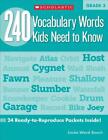 240 Vocabulary Words Kids Need To Know: Grade 3: 24 Ready-To-Reproduce Packets T