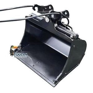 RC Baggerteile Hydraulisch kippbare Schaufel für 1/14 946 EC380 Bagger - Picture 1 of 7