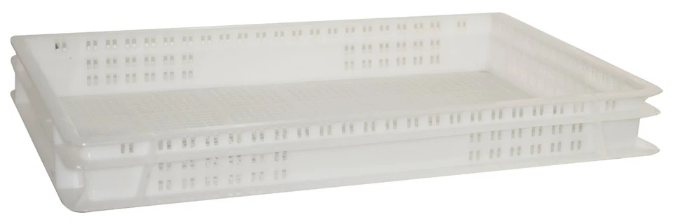 SOLENT PLASTICS Plastic Ventilated Stacking Food Grade Bakery Euro Trays - Commercial Quality