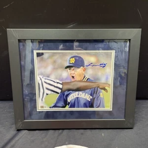 Lou Holtz Signed Notre Dame Framed 8x10 Photo Autographed HOF Steiner CX - Picture 1 of 3