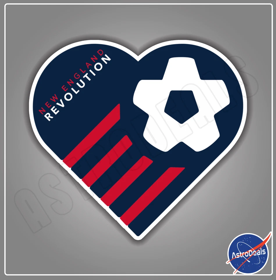 New England Revolution MLS Soccer Football Logo Sticker Decal *Size: 3"-12"* - Image 1 of 1