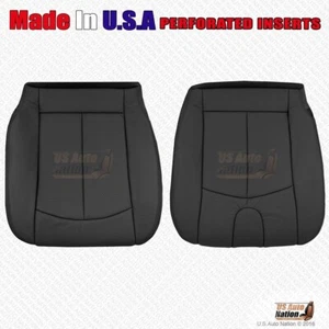 Driver and Passenger Bottoms Leather Cover Black For 2008 2009 Infiniti G37 - Picture 1 of 6