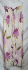 Maxi robe vintage boho florale sans bretelles maxi cravate col chemises Patti Cappalli Ca