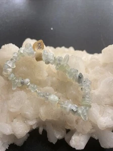 0104 Mineraux Bracelet Baroque Chips 059 Phrenite - Imagen 1 de 2