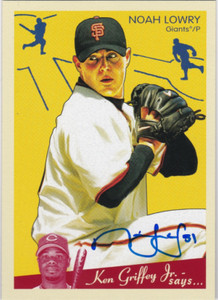 2008 Upper Deck Goudey Autographs #NL Noah Lowry Auto - NM