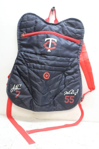 Minnesota Twins MLB Joe Mauer/Mike Redmond chest protector backpack Cover