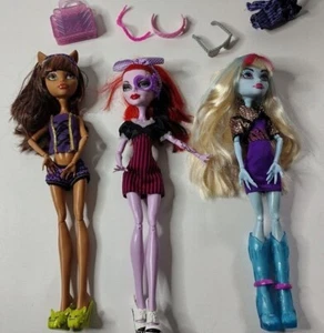 Mismatch Monster High Doll Collection - 3 Dolls + Accessories - Clawdeen, Abbey - Picture 1 of 4