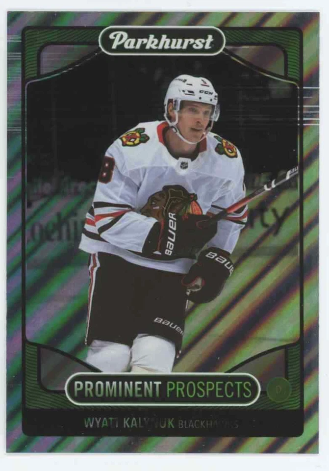 2021 21-22 UD PARKHURST PROMINENT PROSPECTS BLACKHAWKS WYATT KALYNUK #PP4 ROOKIE - Image 1 of 1