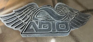 Vintage ADIO Skateboard Winged Belt Buckle Metal Grunge Punk 90s - Picture 1 of 8