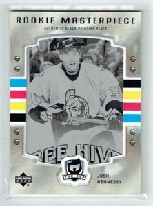 06-07 UD Upper Deck The Cup  Josh Hennessy  1/1  Printing Plate  Rookie