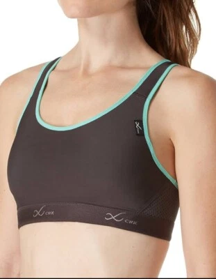 Sujetador para correr CW-X Xtra Versatx •36 B/C• poliéster estampado rosa negro 165104A Foto 1 de 4