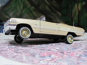 1/25-24 Welly "Boyz N The Hood" 63 Chevy Impala SS Convertible Lowrider Diecast - Picture 1 of 19