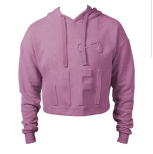 New Nfinity Cheerleading Crop Hoodie Adult Small Pink - Picture 1 of 7