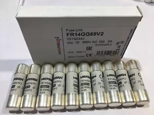 Fusible MERSEN FR14GG69V2 2A 690V Ferraz Shawmut 14 x 51 mm JPSF481 paquete de 1/5/10 - Imagen 1 de 7