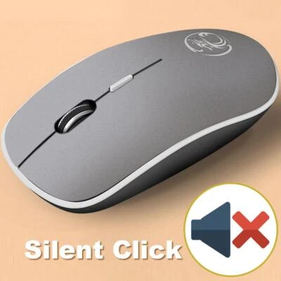 Imice Wireless Mouse Silent Computer Mouse 1600 Dpi Ergonomic Mouse Noiseless - Image 1 of 4