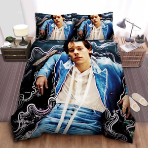 Harry Styles Blue Outfit Full Bedding Duvet Covers Set (4pcs)