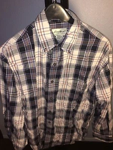EDDIE BAUER HERREN BLAU MEHRFARBIG KARIERT GEKNÖPFT HEMD S BIN 2 #7 - Bild 1 von 3
