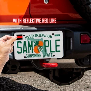 Red (T13) 6 Pack Tag Thin Red Line Firefighter Vinyl Decal Sticker Car Window - Picture 1 of 5