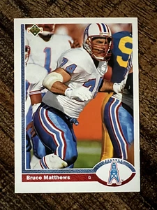 1991 Upper Deck - #295 Bruce Matthews - Houston Oilers - NM-Mint Condition - Picture 1 of 2