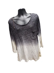 Z By Zobha Womens Ombre Cut Out Back Top Blouse Shirt Size XXL, Preowned - Picture 1 of 7