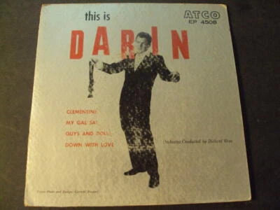 Bobby Darin This is Darin  EP Atco 4508 1960 45 RPM Vinyl VG+ ID:70111 - Image 1 of 4