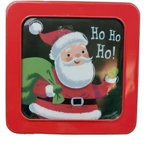 Spritz Navidad Navidad Metal Lata Santa Claus Ver a través Top 7""L x 7""W 2015 - Imagen 1 de 2