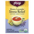 Yogi Tea, Soulagement du stress, Miel et lavande, Sans caféine, 16 sachets de th