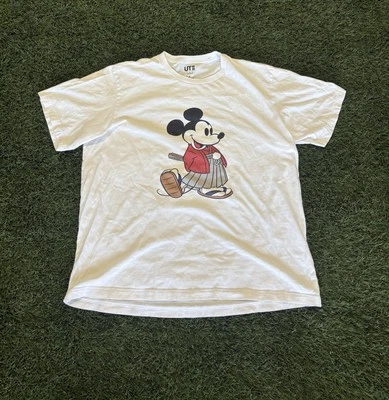 Uniqlo Disney Mickey Mouse Magic For All Icons White Men T-Shirt US Size Large - Image 1 of 4