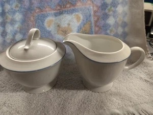 Studio Nova Fine China Tulip Blue M2062 Sugar And Creamer - Picture 1 of 5