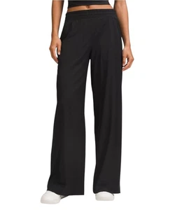 Pantalones para mujer Lululemon talla 12 negros rápidos pierna ancha tiro medio calce relajado nuevos con etiquetas - Imagen 1 de 8